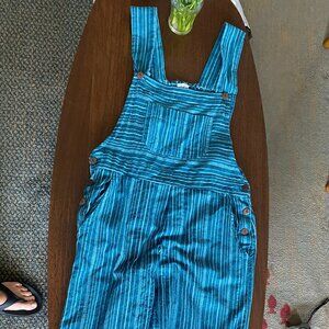 Ganesh Himal Striped Blue Overalls
